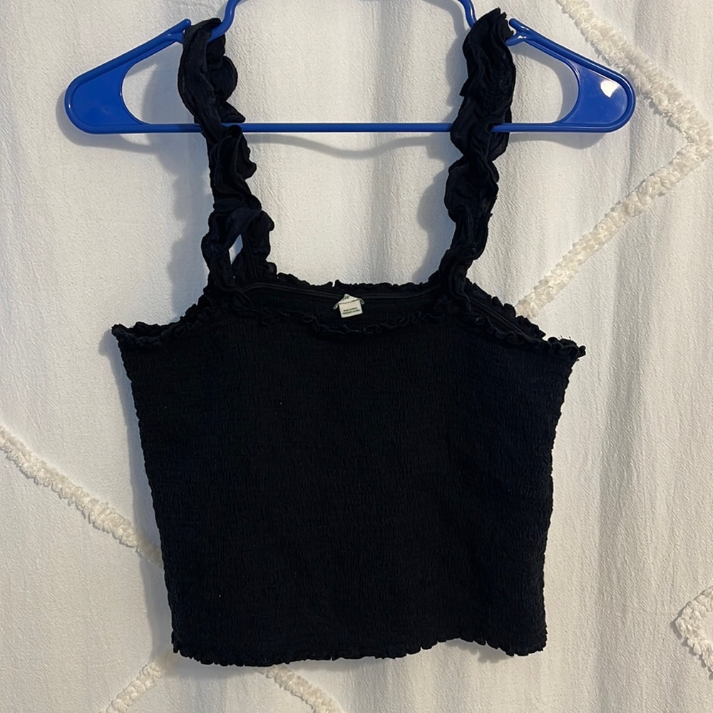 Aerie Black Tube Top with Straps